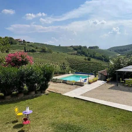 Slow Barbara - Wine Estate With Private Pool, Air Conditioning And Panoramic Views On Castle And Vineyards